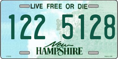 NH license plate 1225128