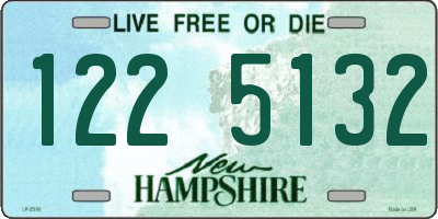 NH license plate 1225132