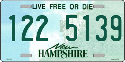 NH license plate 1225139