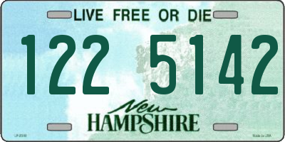 NH license plate 1225142