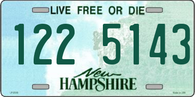 NH license plate 1225143