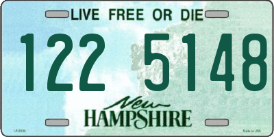 NH license plate 1225148