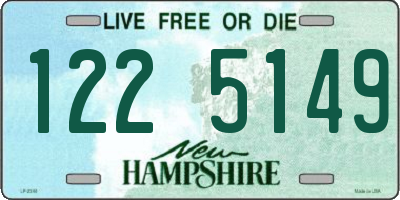 NH license plate 1225149