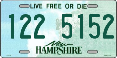 NH license plate 1225152