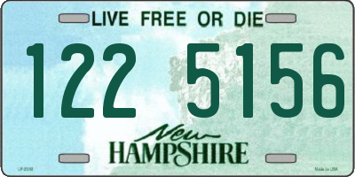 NH license plate 1225156