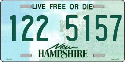 NH license plate 1225157