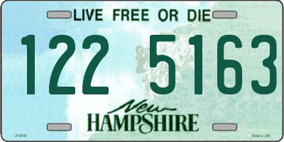 NH license plate 1225163