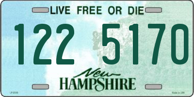 NH license plate 1225170