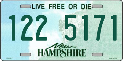 NH license plate 1225171