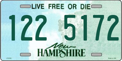 NH license plate 1225172