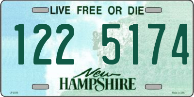 NH license plate 1225174