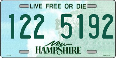 NH license plate 1225192
