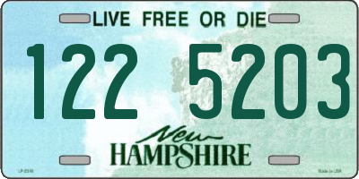 NH license plate 1225203