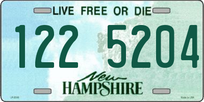 NH license plate 1225204