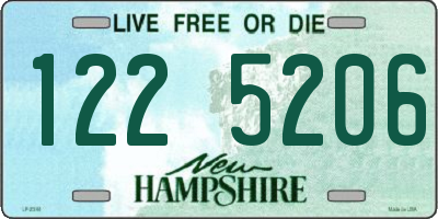 NH license plate 1225206
