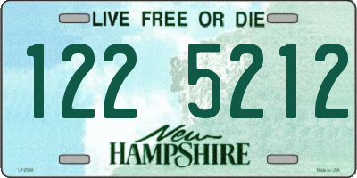 NH license plate 1225212