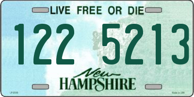 NH license plate 1225213