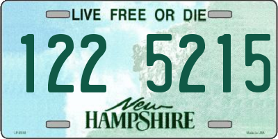 NH license plate 1225215