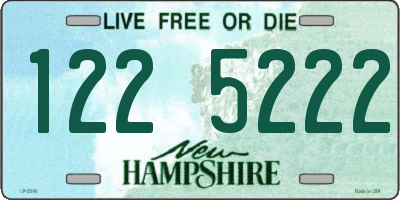 NH license plate 1225222