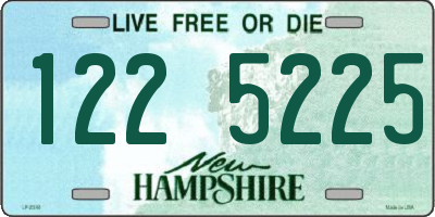 NH license plate 1225225