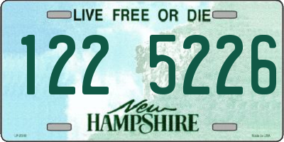 NH license plate 1225226