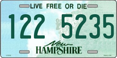 NH license plate 1225235