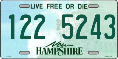 NH license plate 1225243