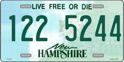 NH license plate 1225244