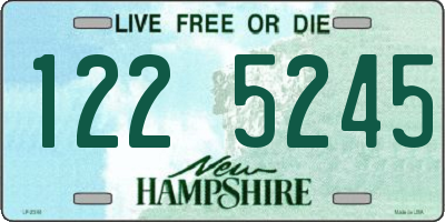 NH license plate 1225245