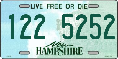 NH license plate 1225252