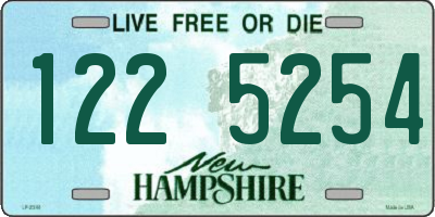 NH license plate 1225254
