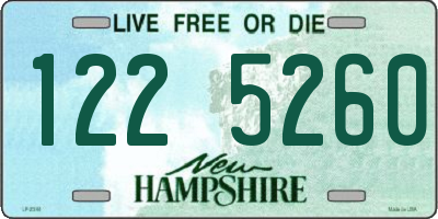 NH license plate 1225260