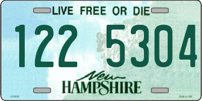NH license plate 1225304