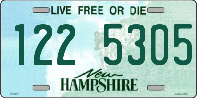 NH license plate 1225305
