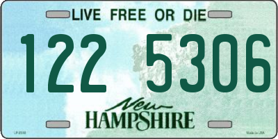 NH license plate 1225306