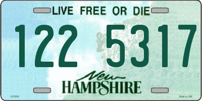 NH license plate 1225317