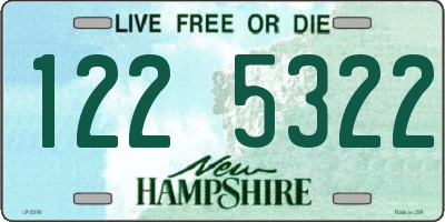 NH license plate 1225322