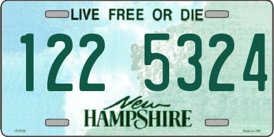 NH license plate 1225324