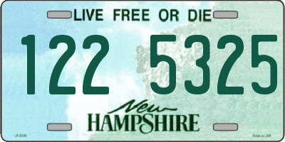 NH license plate 1225325
