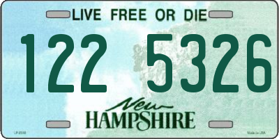 NH license plate 1225326