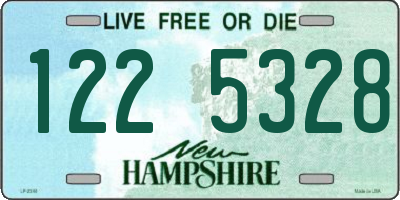 NH license plate 1225328
