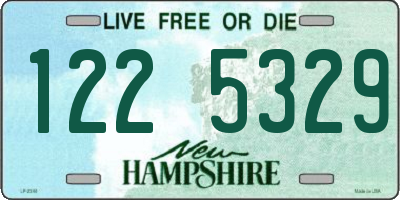 NH license plate 1225329
