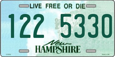 NH license plate 1225330
