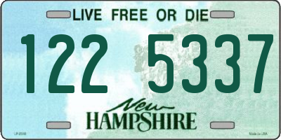 NH license plate 1225337