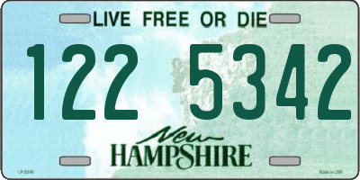 NH license plate 1225342