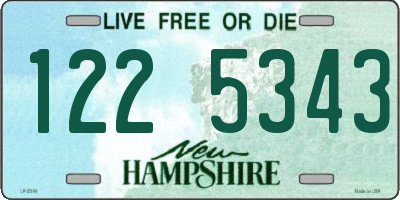 NH license plate 1225343