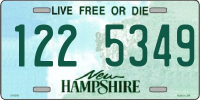 NH license plate 1225349