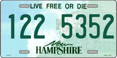 NH license plate 1225352
