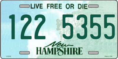 NH license plate 1225355