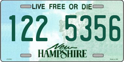 NH license plate 1225356